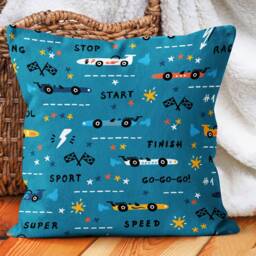 Car Kid Pattern Pillow Case/Kids Room Decor Pillow/Car Models Throw Cover/Fun Decorative Pillow/Nursery Case - thumbnail 3