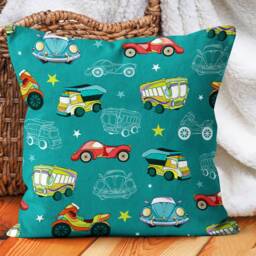 Car Kid Pattern Pillow Case/Kids Room Decor Pillow/Car Models Throw Cover/Fun Decorative Pillow/Nursery Case - thumbnail 2