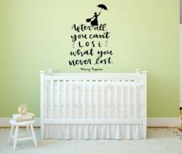 Mary Poppins Quote Wall Decal Nursery Cartoon Art 42Mp - thumbnail 1