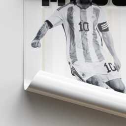 Football Neutral - Messi 01 Poster Football-Inspired Wall Art, Sublte Sports Print, Gift For Him, Home Decor, Man Cave, Football - thumbnail 3