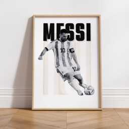 Football Neutral - Messi 01 Poster Football-Inspired Wall Art, Sublte Sports Print, Gift For Him, Home Decor, Man Cave, Football - thumbnail 2