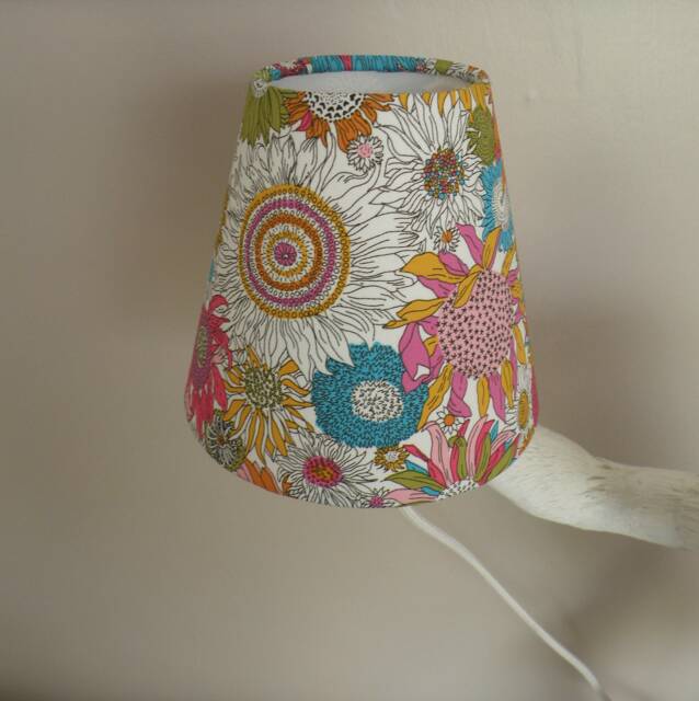 Bespoke Candle Clip Lampshade Liberty Of London Susanna Fabric - image 1