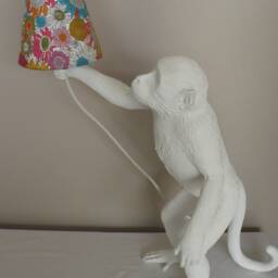 Bespoke Candle Clip Lampshade Liberty Of London Susanna Fabric - thumbnail 3