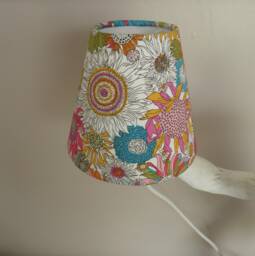 Bespoke Candle Clip Lampshade Liberty Of London Susanna Fabric - thumbnail 1
