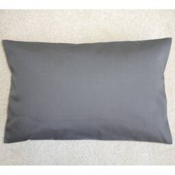 "Tempur Travel Pillow Cover Grey 40x26cm Plain Block Solid Dark Gray Envelope Back 10x16 Casper Nap Oblong Cushion Case Sham 16""x10" - thumbnail 1