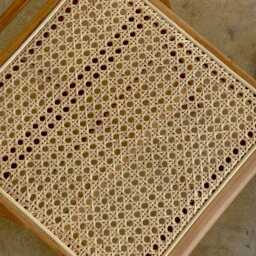 Handcrafted Rattan Teak Folding Chair - Boho Minimalist Style - thumbnail 4
