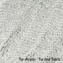 Gray Wavy Faux Fur Throw Blanket - Sheepskin Shag, Minky Lining - thumbnail 2
