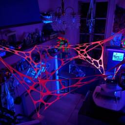 Bundle Party Decorations, X2 Uv Pink Decor, Blacklight Canopies, Trippy Wall Hangings, Pschedelic Tapestry, Birthday Gigs & More - thumbnail 3