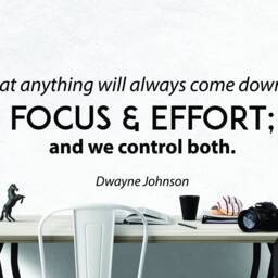 Dwayne Johnson The Rock Inspirational Motivational Wall Decal Quote Art For Home Living Room Office Decor Decorations 42x12 Inches - thumbnail 2