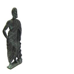 Bronze Statue Of Asklepios God Medicine , Museum Verdigris Copy - thumbnail 3