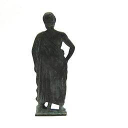 Bronze Statue Of Asklepios God Medicine , Museum Verdigris Copy - thumbnail 2