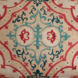 William Yeoward Valetta Cushion Colourful Trellis Pillow Cover 12x20 - thumbnail 2