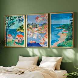 Set Of 3 North Carolina Posters, Usa Prints, Southern States Wall Art Sets, Travel Decor, Nc Landscapes Posters - thumbnail 2