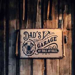 Dad's Garage Metal Sign, Mechanic Tools Plaque Father Birthday Gift - thumbnail 3