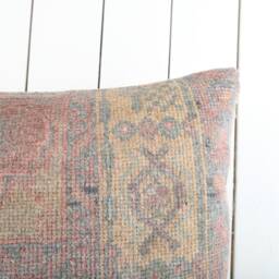 Handmade Turkish Kilim Pillow Cover Vintage Anatolian Design - 16x24 - thumbnail 3