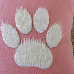Cat Paws Pillow Case Cow Hide Cushion Pink 40x40cm Cowhide With Decoration Cover Canvas - thumbnail 3