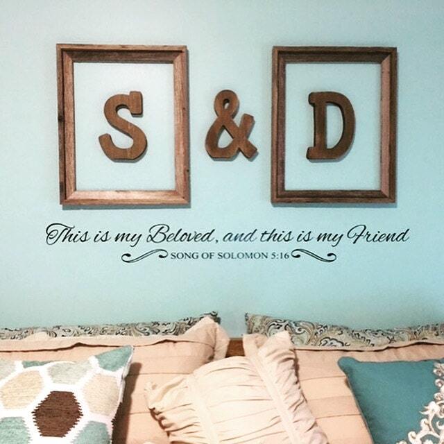 This Is My Beloved, & This Friend Wall Decal - Kjv, Vinyl Decal, Sticker, Decals, Decor - image 1