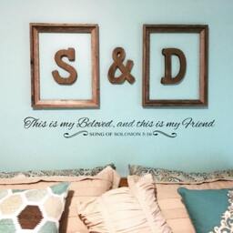 This Is My Beloved, & This Friend Wall Decal - Kjv, Vinyl Decal, Sticker, Decals, Decor - thumbnail 1