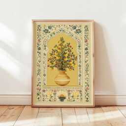 Lemon Tree Poster, Botanical Vase Print, Floral Wall Art - thumbnail 4