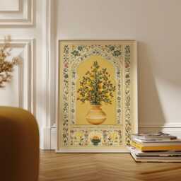 Lemon Tree Poster, Botanical Vase Print, Floral Wall Art - thumbnail 3