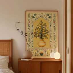 Lemon Tree Poster, Botanical Vase Print, Floral Wall Art - thumbnail 2