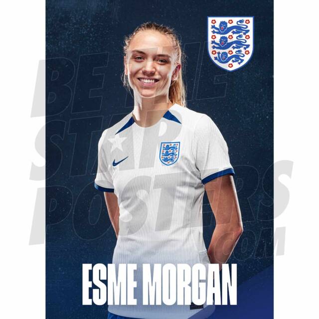Lionesses Morgan 23/24 Home Headshot Poster - Officially Licensed Product A4/A3 Framed Options - image 1
