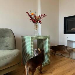 Tile Shelf, Handmade Cube, Designer Furniture, Coffee Table - thumbnail 3