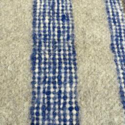 Hand Woven Wool Blanket King/Queen Size, Hutsul Lizhnyk Throw - thumbnail 2