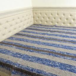 Hand Woven Wool Blanket King/Queen Size, Hutsul Lizhnyk Throw - thumbnail 3