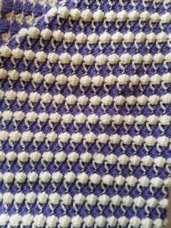 Purple & White Bubble Pattern Baby Blanket