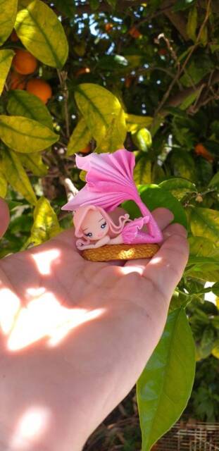 Figurine Mermaid in Fimo, Polymer Clay