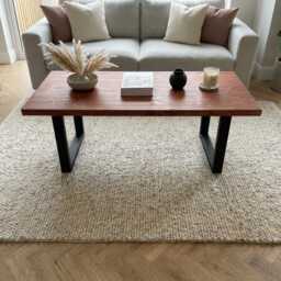 Solid Wood Mahogany Coffee Table - Made-To-Measure 80-180cm, Crafted in Somerset, Free UK Delivery - thumbnail 2