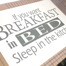 If You Want Breakfast in Bed Sleep The Kitchen Wall Sticker, Decal, Decor, Funny Stickers - thumbnail 2