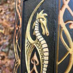 Guardian - The Protector Dragon Cast Paper By Fantasy Art Celtic Knot Irish Scottish Norse Viking Welsh Aesthetic Wall Decor - thumbnail 3