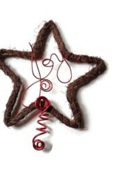Vine Christmas Joy Tree Topper Star 10 Or 8 Inches - thumbnail 1