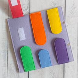 Felt Quiet Book Page Waldorf Busy Toy For Baby - thumbnail 2