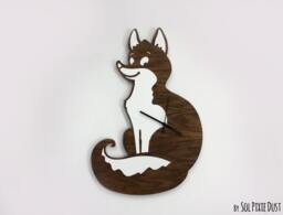Cute Fox - Wooden Wall Clock - thumbnail 1