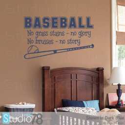 Baseball Quote Vinyl Wall Decal - Boys Room Sports Decor - thumbnail 2