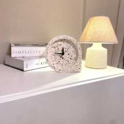 Home Improvement, Personalized Terrazzo Desk Clock Minimalist Office Decorknob, Knopf, Bouton, Pomo - thumbnail 3