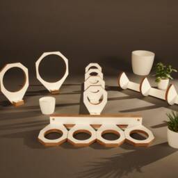 Indoor Planters. Large Wall Mounted Plant Shelf - thumbnail 4