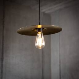 "Drum Cymbal Lamp Pendant Set Of 3 - Industrial Trio - 8"", 10"", 12" - thumbnail 3