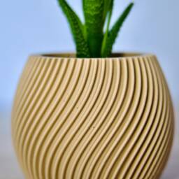 Oceanside Bulb Plant Pot - Coastal Ocean-Inspired Succulent Planter Aesthetic Modern Indoor Cute Minimalist With Drainage - thumbnail 3