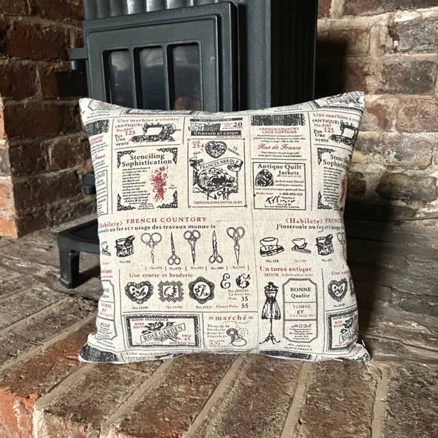 45. Handmade Shabby Chic Craft Natural Linen Cotton Cushion Cover
