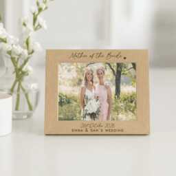 Wedding Bridal Party Frame, Picture Frame For Bridesmaid Maid Of Honour Flower Girl, Personalised Photo Gift, Mother The Bride - thumbnail 3