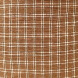 Chiangmai Native Cotton Pillow , Tan & Cream Check Pillow, Modern Farmhouse/Windowpanes /Pillow Cover - thumbnail 3