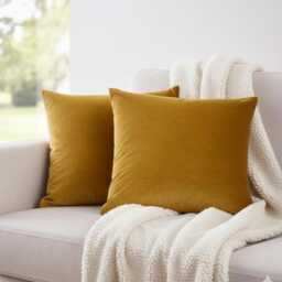 Set Of 4 Big Luxury Velvet Cushion Covers 55x55cm - 22x22 - thumbnail 4