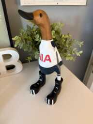 Tottenham Fc - Hand-Painted Wooden Duck - 2025-2026 Design Approx. 25cm - thumbnail 1