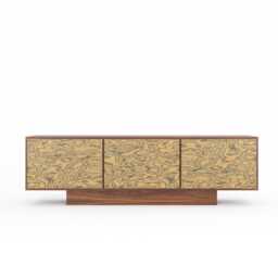 Walnut Sideboard With Ettore Sottsass Veneer - Handmade Mid Century Modern Credenza