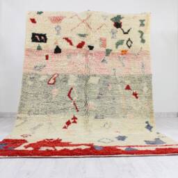 Moroccan Rug /Soft Handmade/Berber Area Boujaad Rug For Living Room Colorful Carpet - thumbnail 2