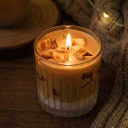 Dessert Candle Set - 2 Pieces - Coffee & Cake Scented Candles Made From Soy Wax - thumbnail 2
